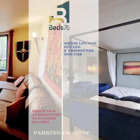 2 Appt Medielounge Ou Medieold, Parking Vue Magnifique Par Beds76